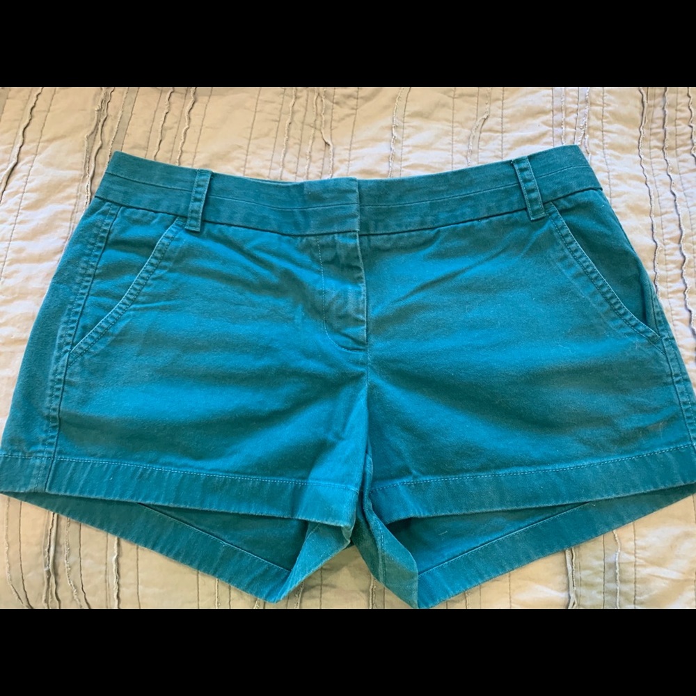 J.Crew dark teal chino shorts size 8